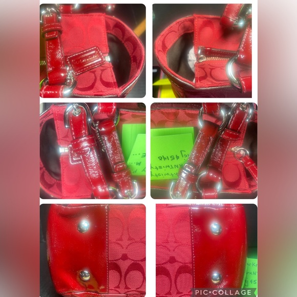 Beautiful Mixed Media Coach Signature Tote Gorgeous! Used only once or twice - Picture 11 of 17